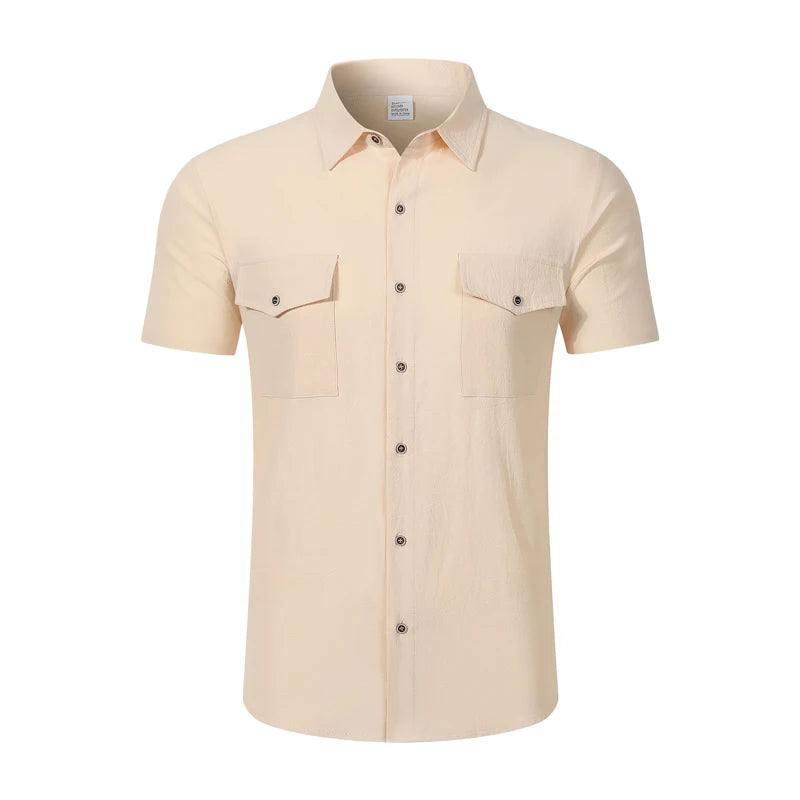 Camisa Safari em Linho Casual