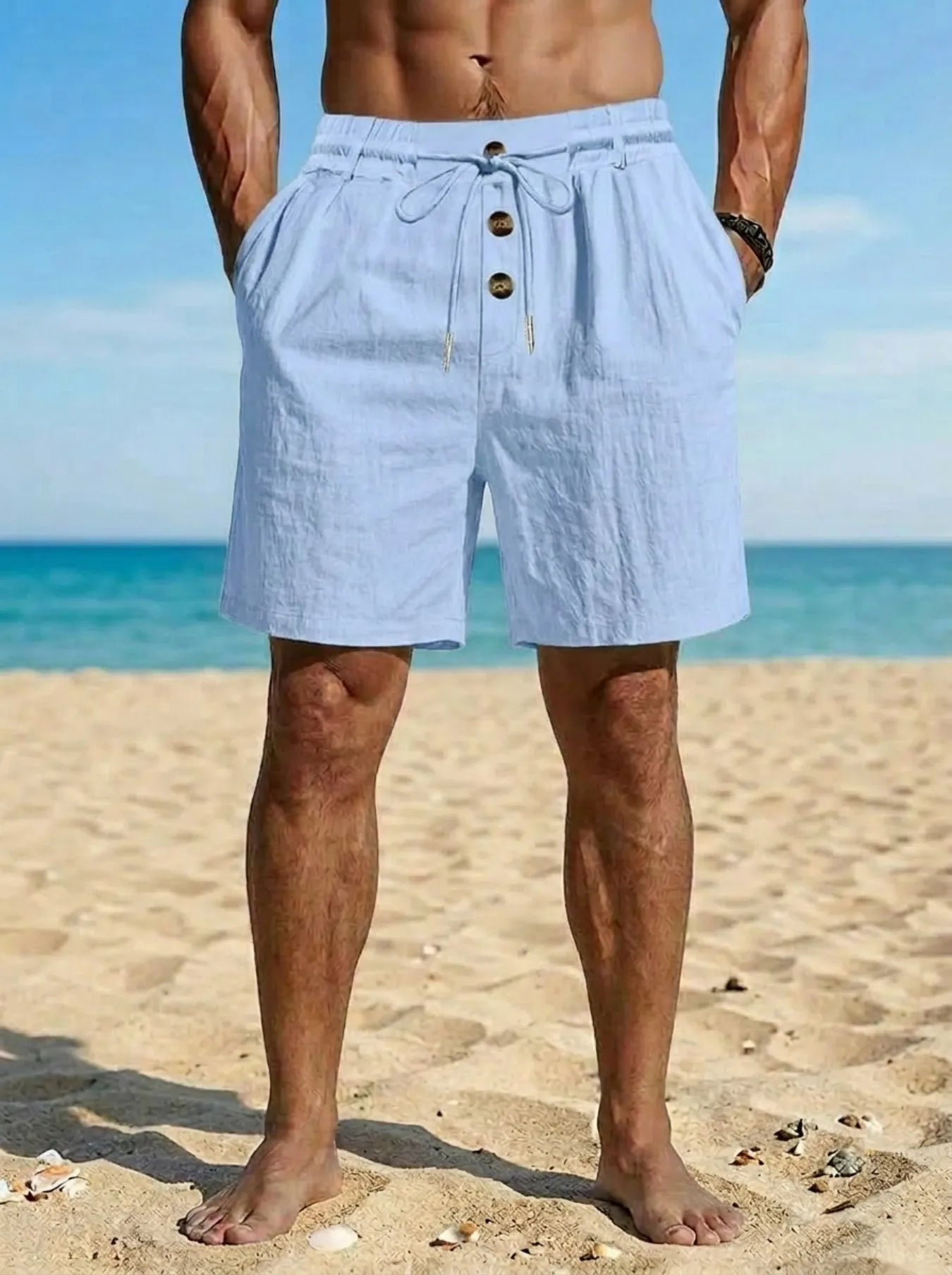 Calções de Linho Premium Summer Casual
