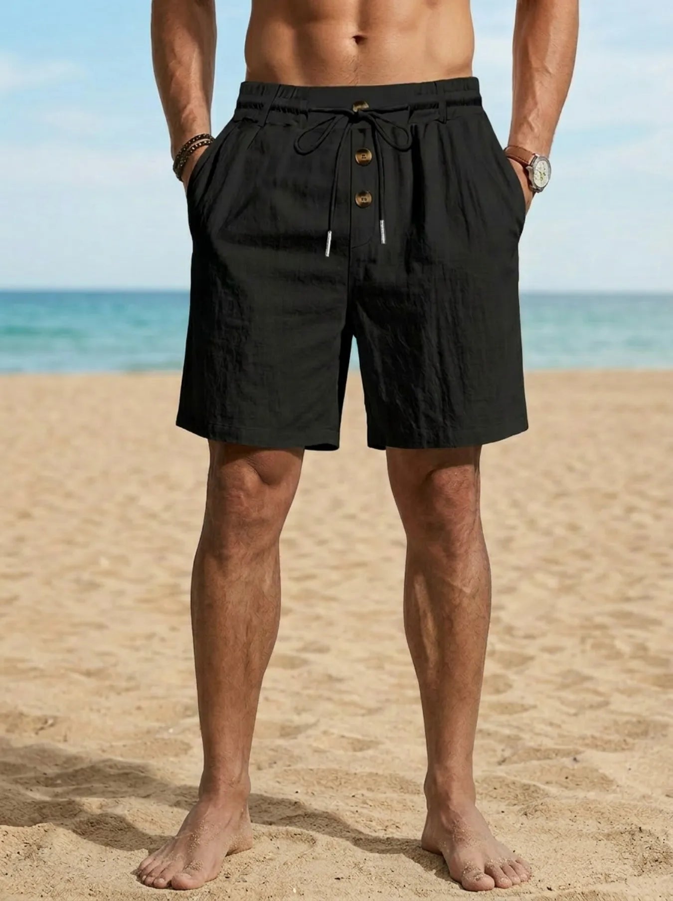 Calções de Linho Premium Summer Casual