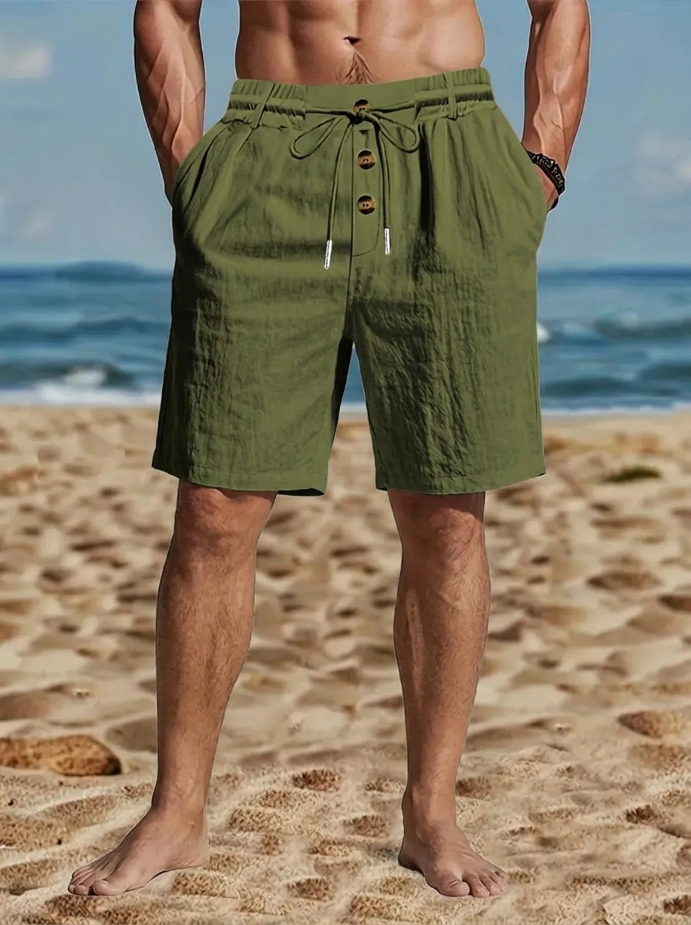 Calções de Linho Premium Summer Casual
