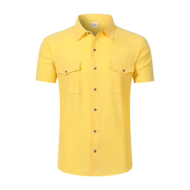 Camisa Safari em Linho Casual