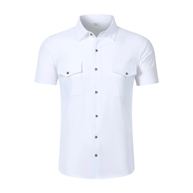 Camisa Safari em Linho Casual