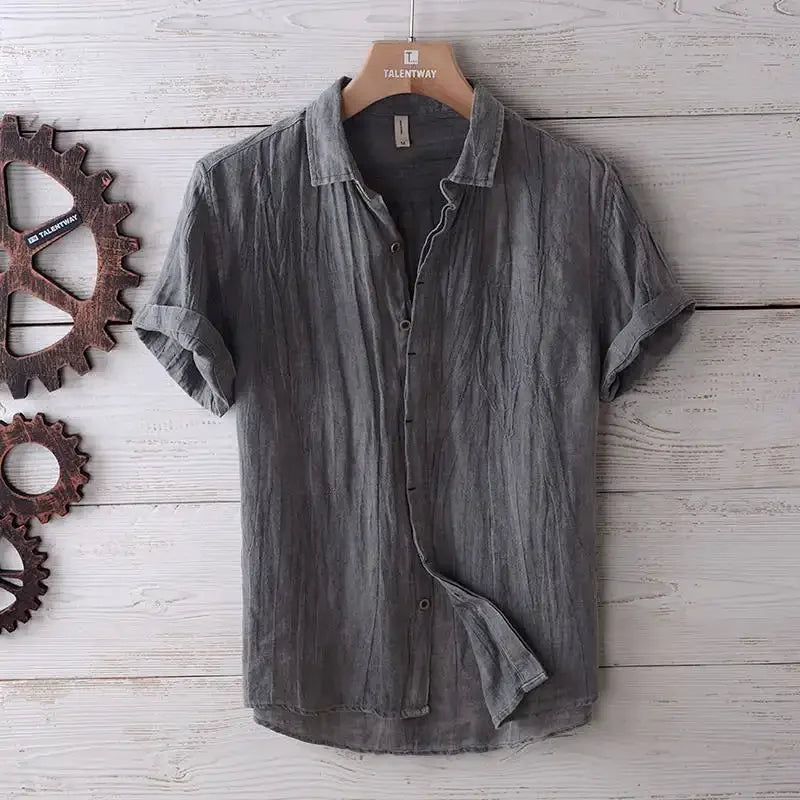 Camisa de Verão Premium em Linho Leve