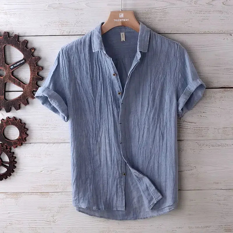 Camisa de Verão Premium em Linho Leve