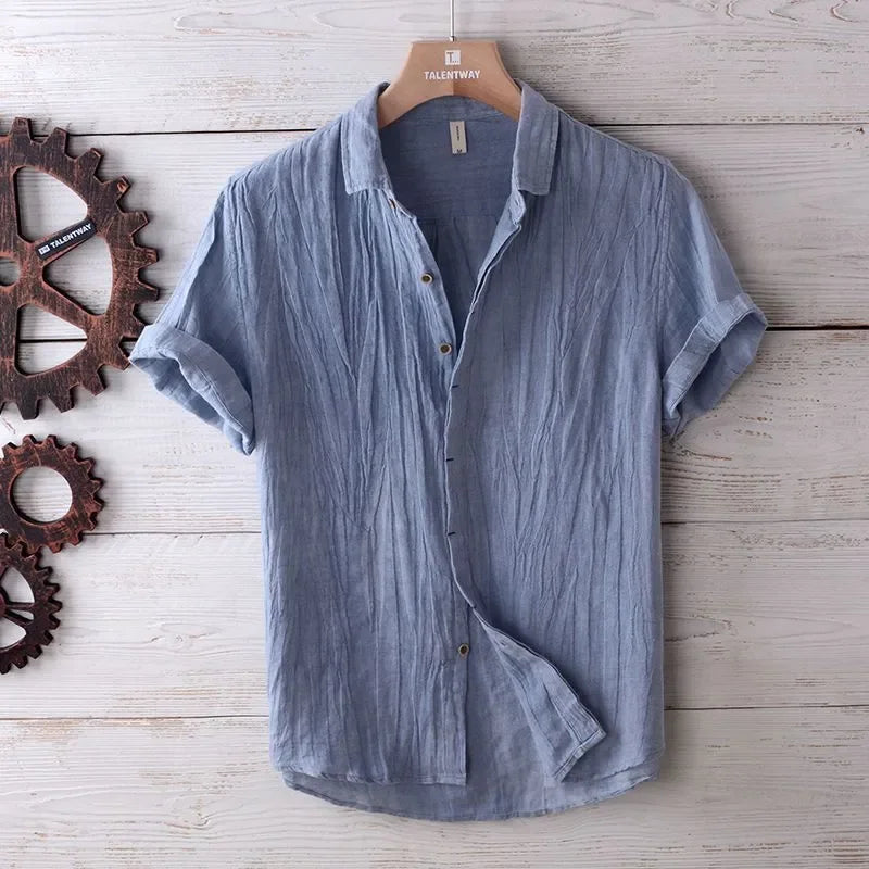 Camisa de Verão Premium em Linho Leve