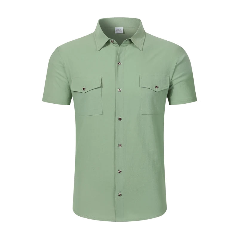 Camisa Safari em Linho Casual