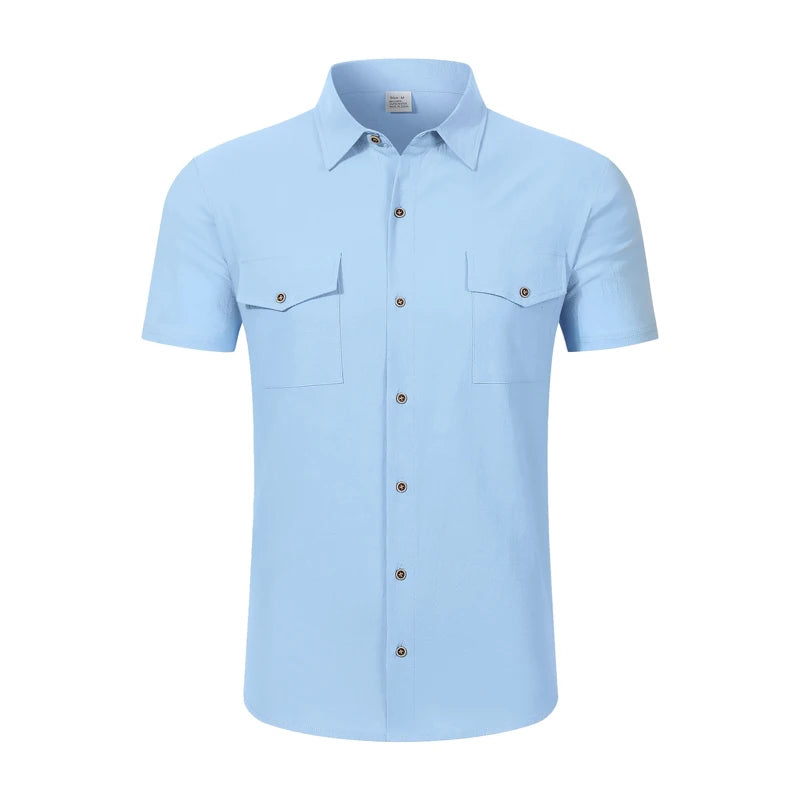 Camisa Safari em Linho Casual